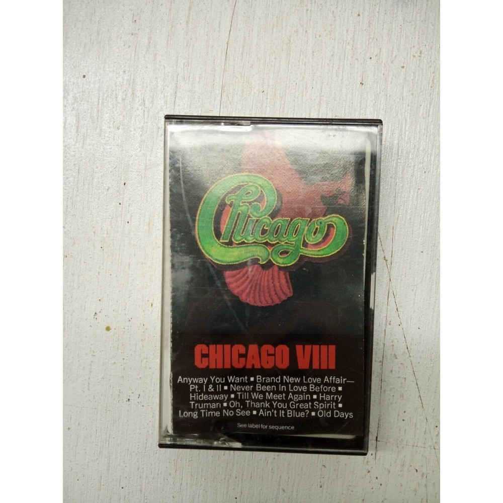 CHICAGO VIII (8) CASSETTE TAPE  WITH CRACK ON CASE Play Tested